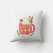 コージーアップホットココアマグクリスマスホリデー クッション (裏面)