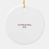 コージーアップホットココアマグクリスマスホリデー セラミックオーナメント (裏面)