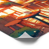 コージーアニメカフェアート ポスター (角)