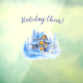 コージーウィンターコテージホリデー応援デコールビジネス ウィンドウサイン (シート3)