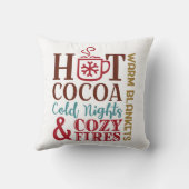 コージーウィンターズホームデコール装飾用クッション クッション (裏面)