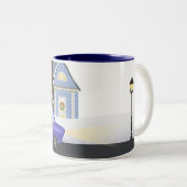 コージーウィンターナイトクリスマスビレッジ ツートーンマグカップ (正面右)