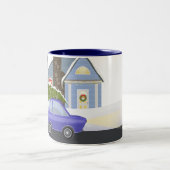 コージーウィンターナイトクリスマスビレッジ ツートーンマグカップ (中央)