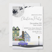 コージーウィンターナイトビレッジクリスマスパーティー 招待状 (正面)