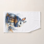 コージーウィンターバニーウサギ ハンドタオル (ハンドタオル)