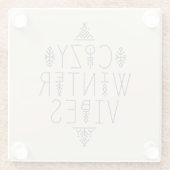 コージーウィンタービベスデザイン ガラスコースター (裏面)