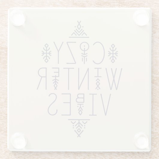 コージーウィンタービベスデザイン ガラスコースター (裏面)