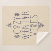 コージーウィンタービベスデザイン シェルパブランケット (正面(横))