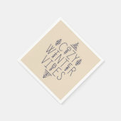 コージーウィンタービベスデザイン スタンダードカクテルナプキン (角)