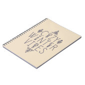 コージーウィンタービベスデザイン ノートブック (左側)