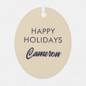 コージーウィンタービベスデザイン メタルオーナメント (裏面)