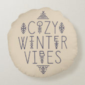 コージーウィンタービベスデザイン ラウンドクッション (裏面)