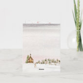 コージーウィンタービレッジキャット シーズンカード (裏面)