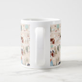 コージーウィンタービレッジシーンパターン ジャンボコーヒーマグカップ (裏面)