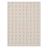 コージーウィンタービレッジシーンパターン テーブルクロス (正面)