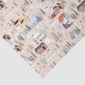 コージーウィンタービレッジシーンパターン 薄葉紙 (詳細)