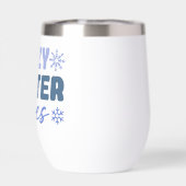 コージーウィンタービーブススノーフレークタイポグラフィ (背面)