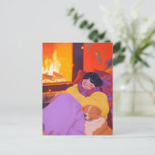 コージーウィンターモーニング ポストカード (スタンド正面)