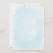 コージーウィンターローワンベリーブーケブライダルシャワー 招待状 (裏面)