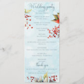 コージーウィンターローワンベリーブーケ結婚ーズ プログラム (裏面)