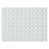 コージーウィンターワンダーランドアイススケートで滑るビレッジパターン テーブルクロス (正面(横))