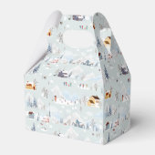 コージーウィンターワンダーランドアイススケートで滑るビレッジパターン フェイバーボックス (裏面サイド)