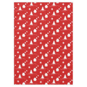 コージーウィンターワンダーランドパターンホリデーテーブルクロス テーブルクロス (正面)