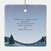 コージーウィンターヴィレッジスノーウィハウスオーナメント セラミックオーナメント (裏面)