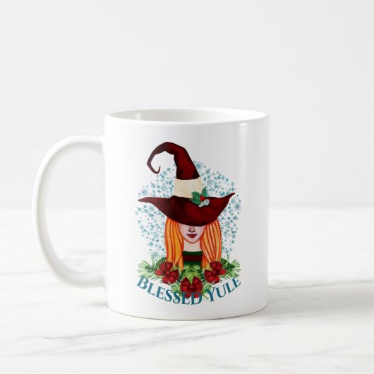 コージーウィンター至ホリデーウィッチ賛美ユール(キリスト降誕祭) コーヒーマグカップ (左)