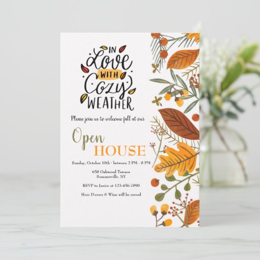 コージーウェザーオープンハウス招待状 招待状 (スタンド正面)