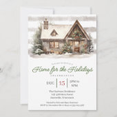 コージーウォーターカラーホームフォーザホリデイズパーティー シーズンカード (正面)