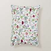 コージーウォーターカラーマッシュルームパターン アクセントクッション (裏面(縦))