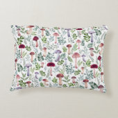 コージーウォーターカラーマッシュルームパターン アクセントクッション (裏面)