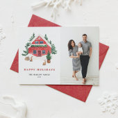 コージーウォーターカラーレッドホリデイコテージ写真 シーズンカード