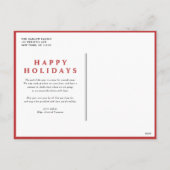 コージーウォーターカラーレッドホリデイコテージ写真 シーズンポストカード (裏面)