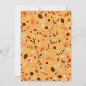 コージーウッドランドクリターズフォレスト誕生日招待状 招待状 (裏面)