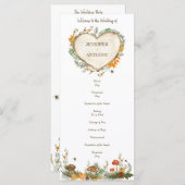 コージーウッドランドコテージコアウッドハート結婚ズ プログラム (正面/裏面)