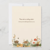 コージーウッドランドコテージコアウッドハート結婚ズ 招待状 (裏面)