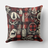 コージーウッドランドプレイド クッション (裏面)