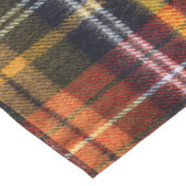 コージーオレンジ&ネイビータータンチェックフランネルテーブルランナー ショートテーブルランナー (コーナー)