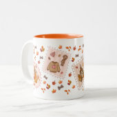 コージーオータムカボチャのスパイスセーター&離れツートン ツートーンマグカップ (正面左)