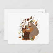 コージーオータムガール ポストカード (正面/裏面)