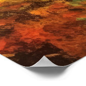 コージーオータムキャビンリトリートファインアート ポスター (角)