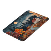 コージーオータムナイトコテージ | 水彩秋デコール マグネット (左側)