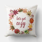 コージーオータムハーベスト紅葉リース クッション (正面)