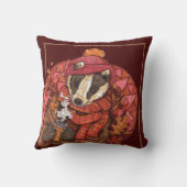 コージーオータムバダーガーアート装飾用クッション クッション (裏面)