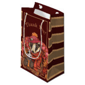 コージーオータムバッジャーアートスモール抱き枕 スモールペーパーバッグ (正面アングル)