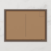 コージーオータムバッジャーアートハガキ ポストカード (裏面)