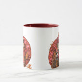 コージーオータムバッジャーアートマグ マグカップ (中央)