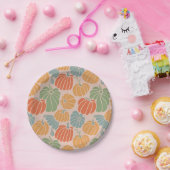 コージーオータムパンプキン紙プレート&パーティー用品 ペーパープレート (パーティー)